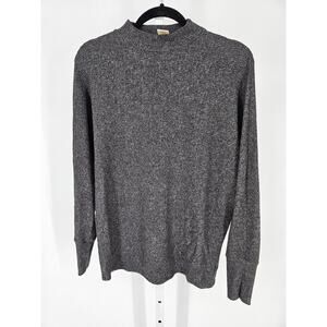 Matty Women's Long Sleeved Gray Crew Neck Pullover Casual Knit Sweater Size M